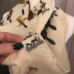 Vintage Authentic Hermès Silk Scarf